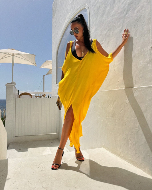 Sunshine Flow Maxi Cover-Up Dress